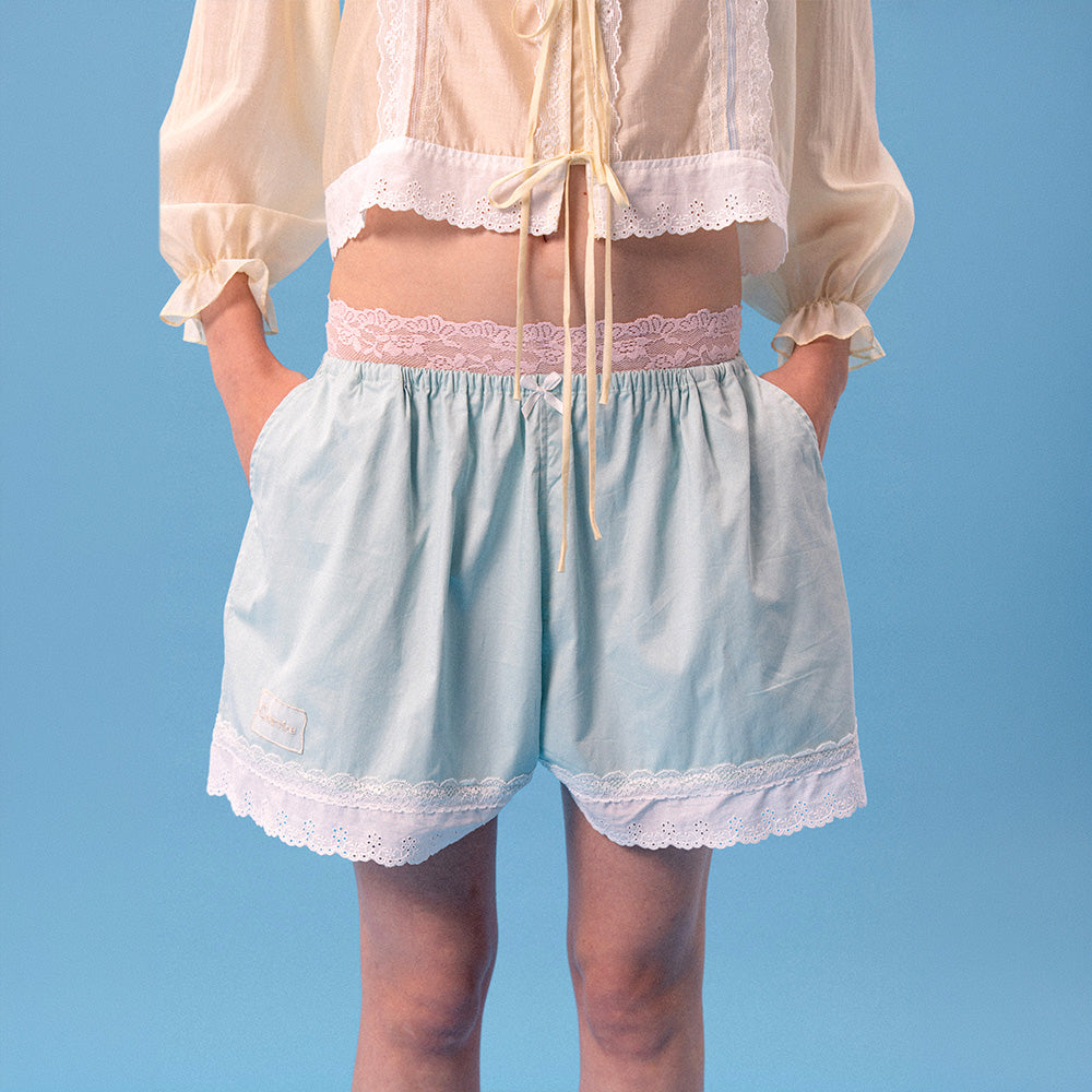 C COTTON SHORTS (MINT)