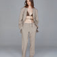 REWORK CREAM TROUSERS