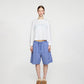 CASAa SERVICE BLUE EMBROIDERY TOP