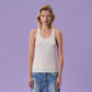 PLUNGE-BACK TANK TOP (WHITE)