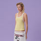 PLUNGE-BACK TANK TOP (YELLOW)