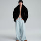 FAUX FUR OVERSIZED JACKET (BLACK)