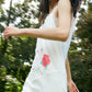 LACE TRIMMED DRESS (WHITE KITTEN)