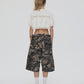 SATIN CROPPED TOP (CREAM)