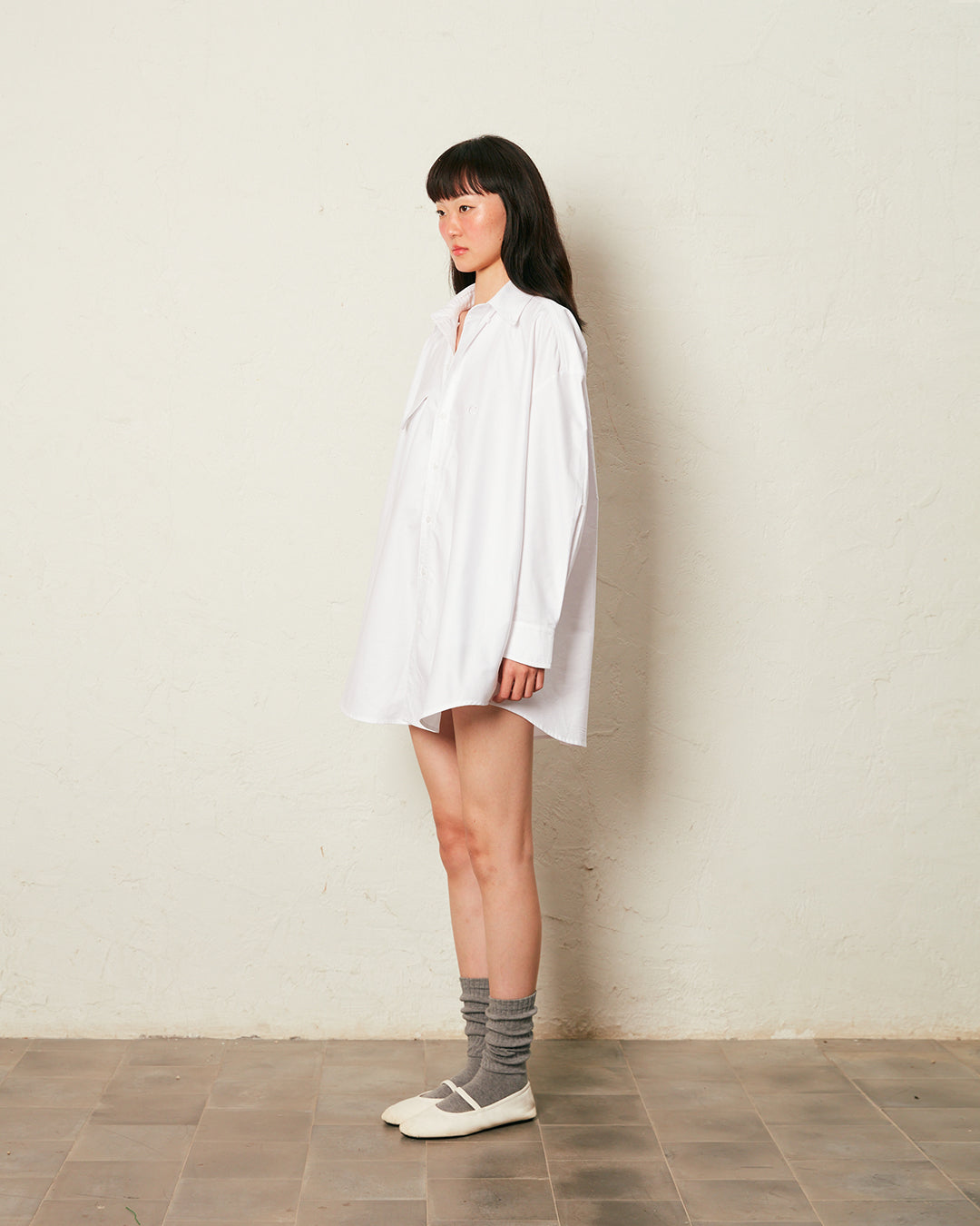 WHITE SHIRT DRESS