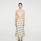OFF WHITE POLKA DOT MIDI SKIRT