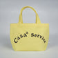 YELLOW CANVAS TOTE