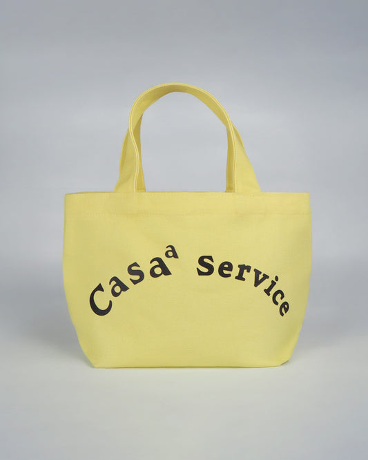 YELLOW CANVAS TOTE