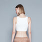 RIBBED BRA TOP (WHITE)