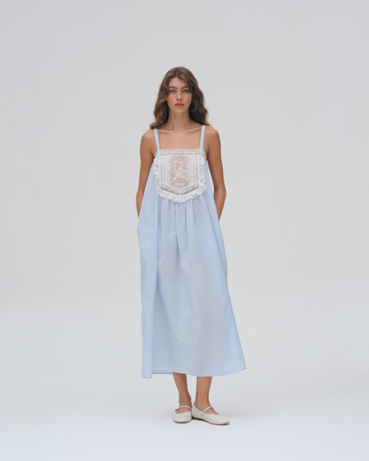AIRY MAXI DRESS (BLUE)