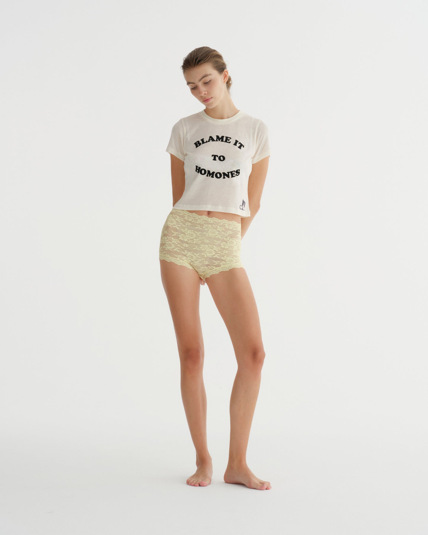 CAT TEE CREAM (LIGHTWEIGHT)