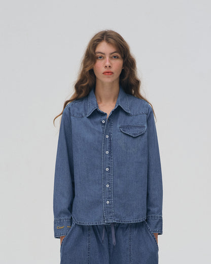 CHAMBRAY TOP