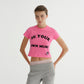 CAT TEE PINK (FIRM COTTON)