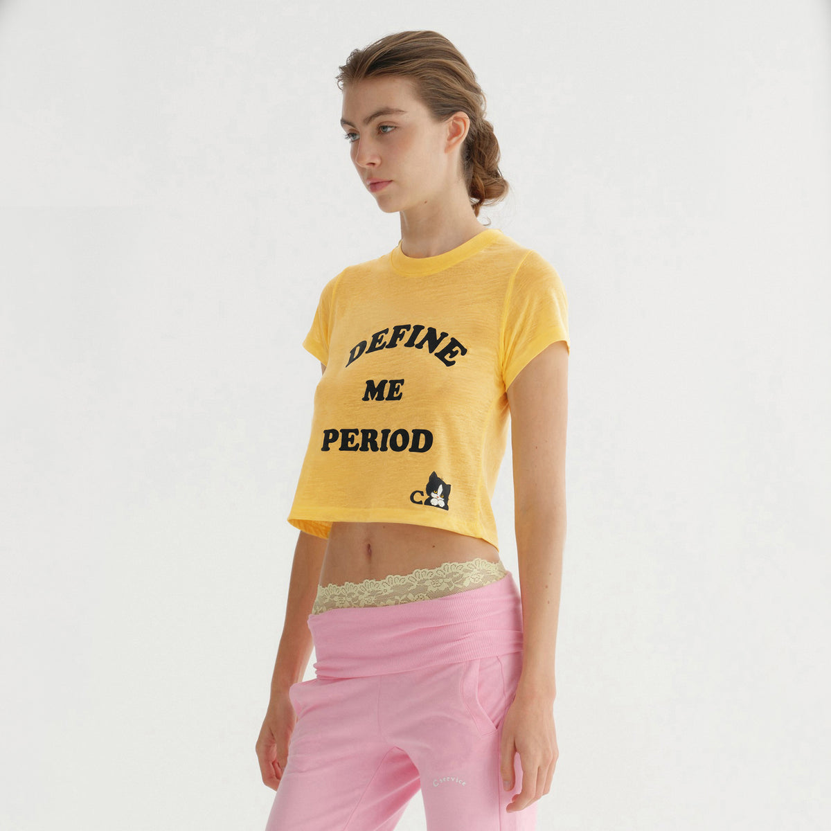 CAT TEE YELLOW (LIGHTWEIGHT)