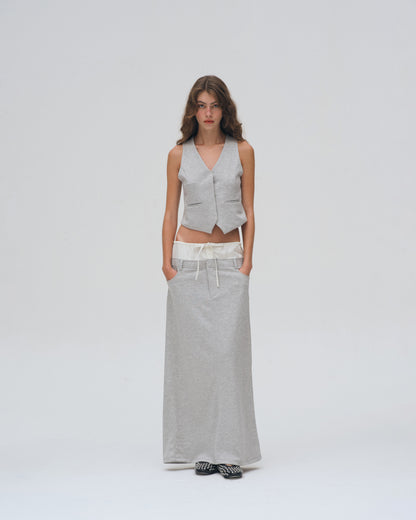 NEOPRENE SKIRT (LIGHT GREY)