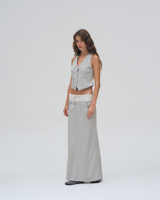 NEOPRENE SKIRT (LIGHT GREY)