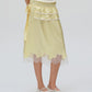SATIN MIDI SKIRT (YELLOW)