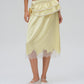 SATIN MIDI SKIRT (YELLOW)