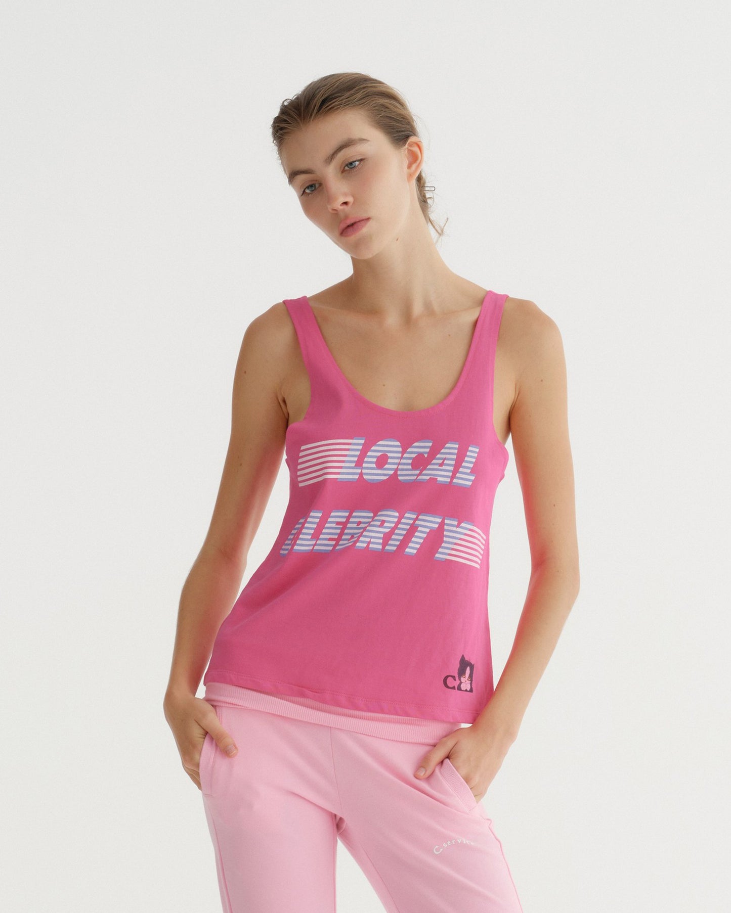 LOCAL CELEBRITY TANK TOP (PINK)