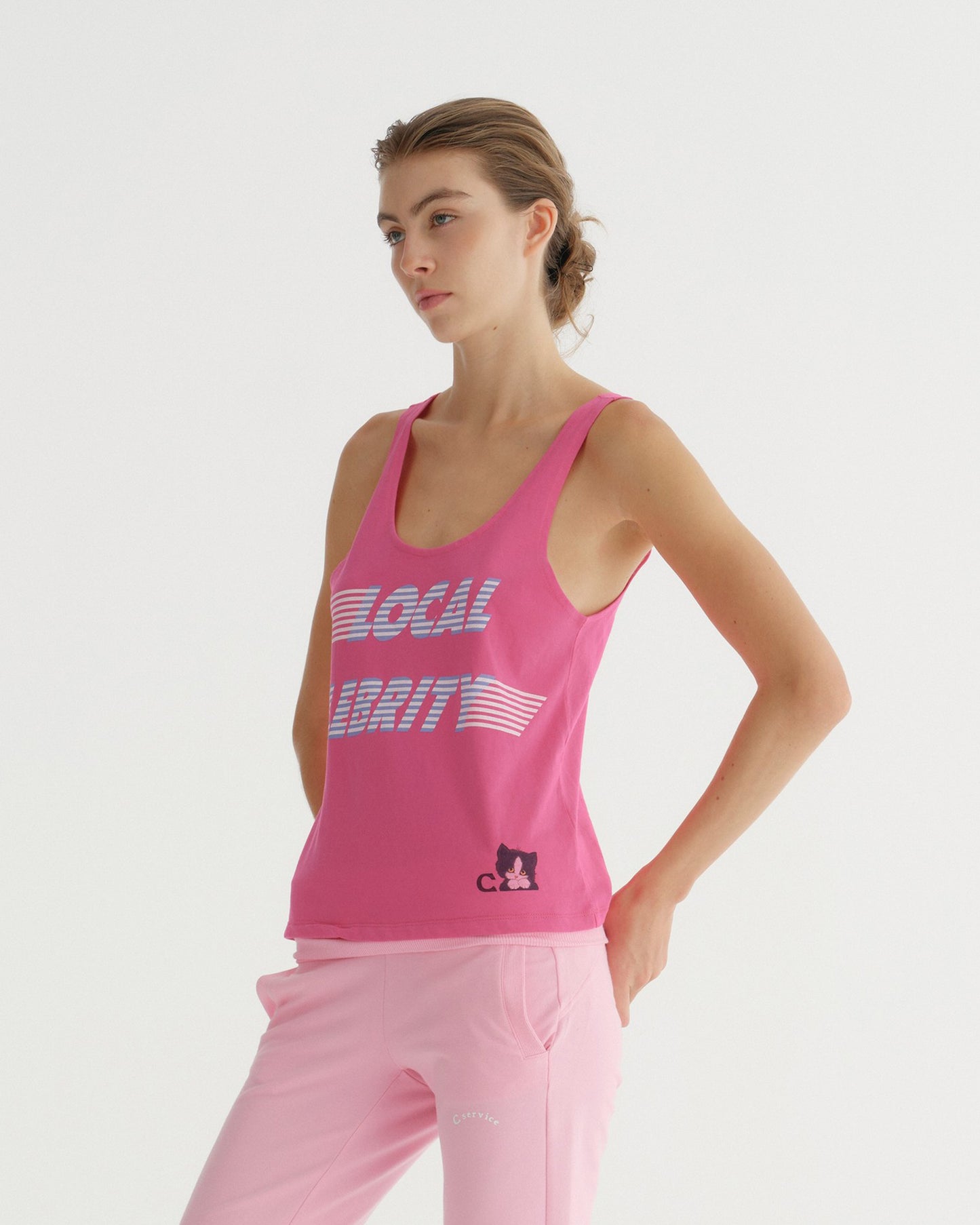 LOCAL CELEBRITY TANK TOP (PINK)