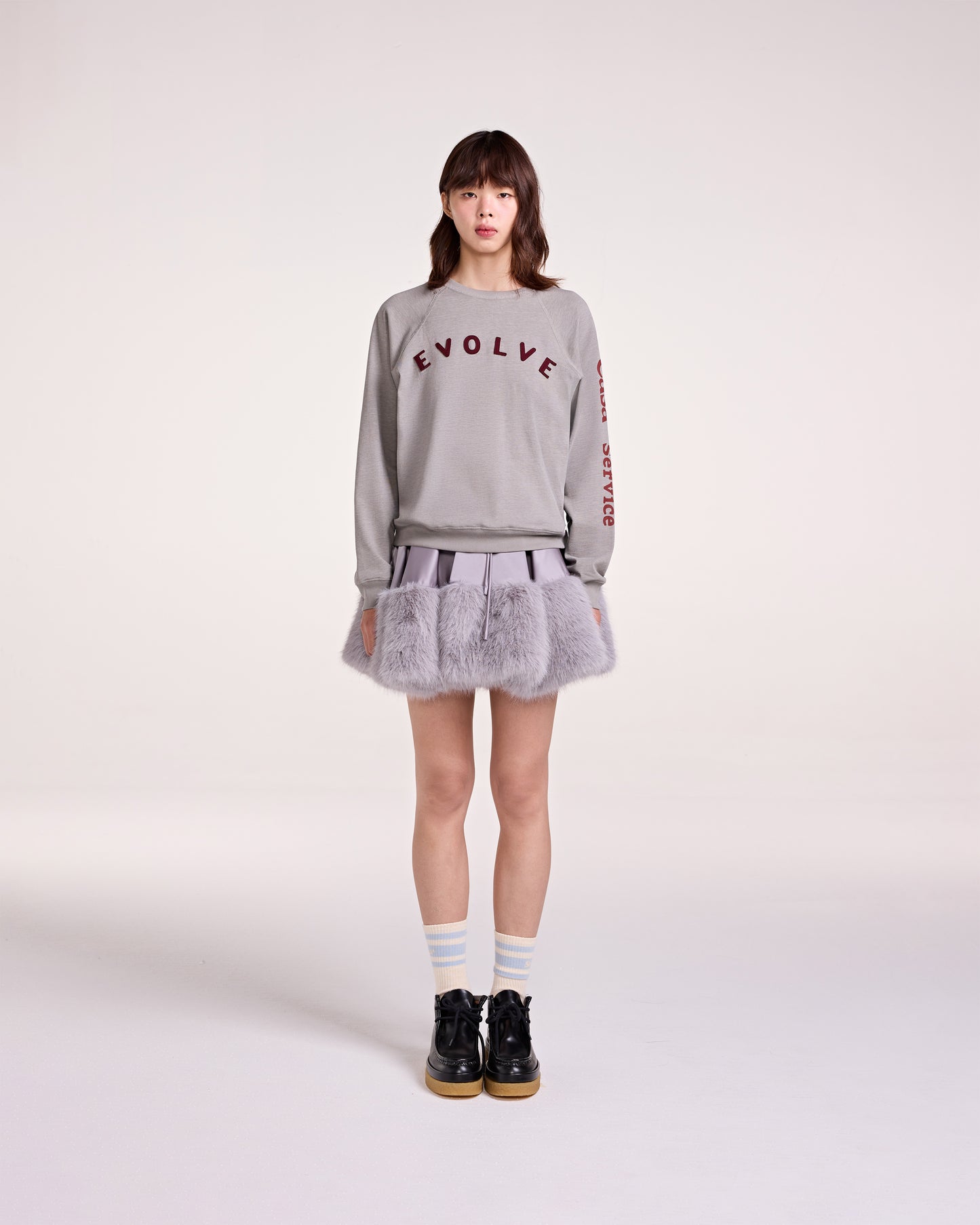 EVOLVE RAGLAN TOP (GREY)