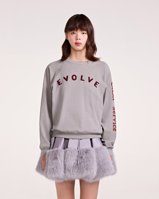 EVOLVE RAGLAN TOP (GREY)