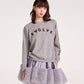 SATIN FUR MINI SKIRT (GREY)