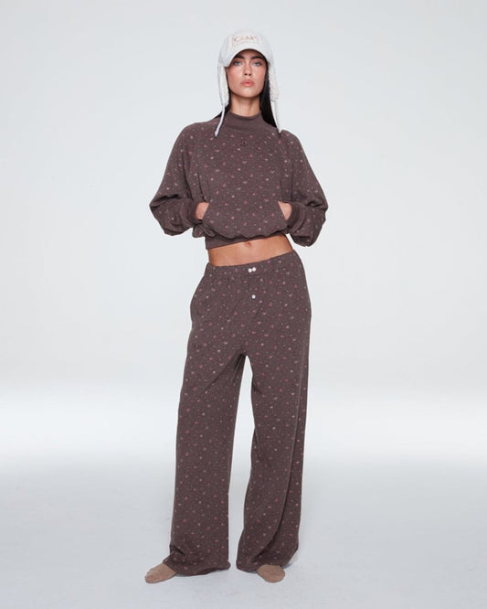 KHLOE SWEATER (FLORAL BROWN)