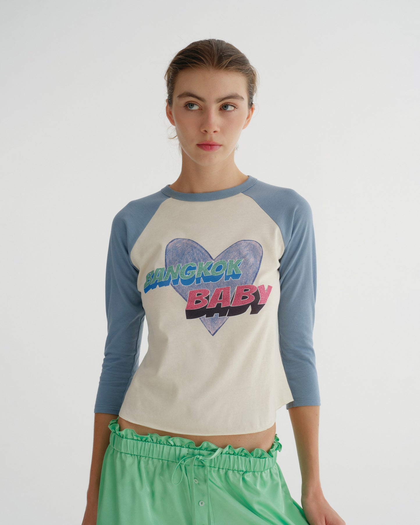 RAGLAN TSHIRT (BLUE)