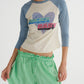 RAGLAN TSHIRT (BLUE)