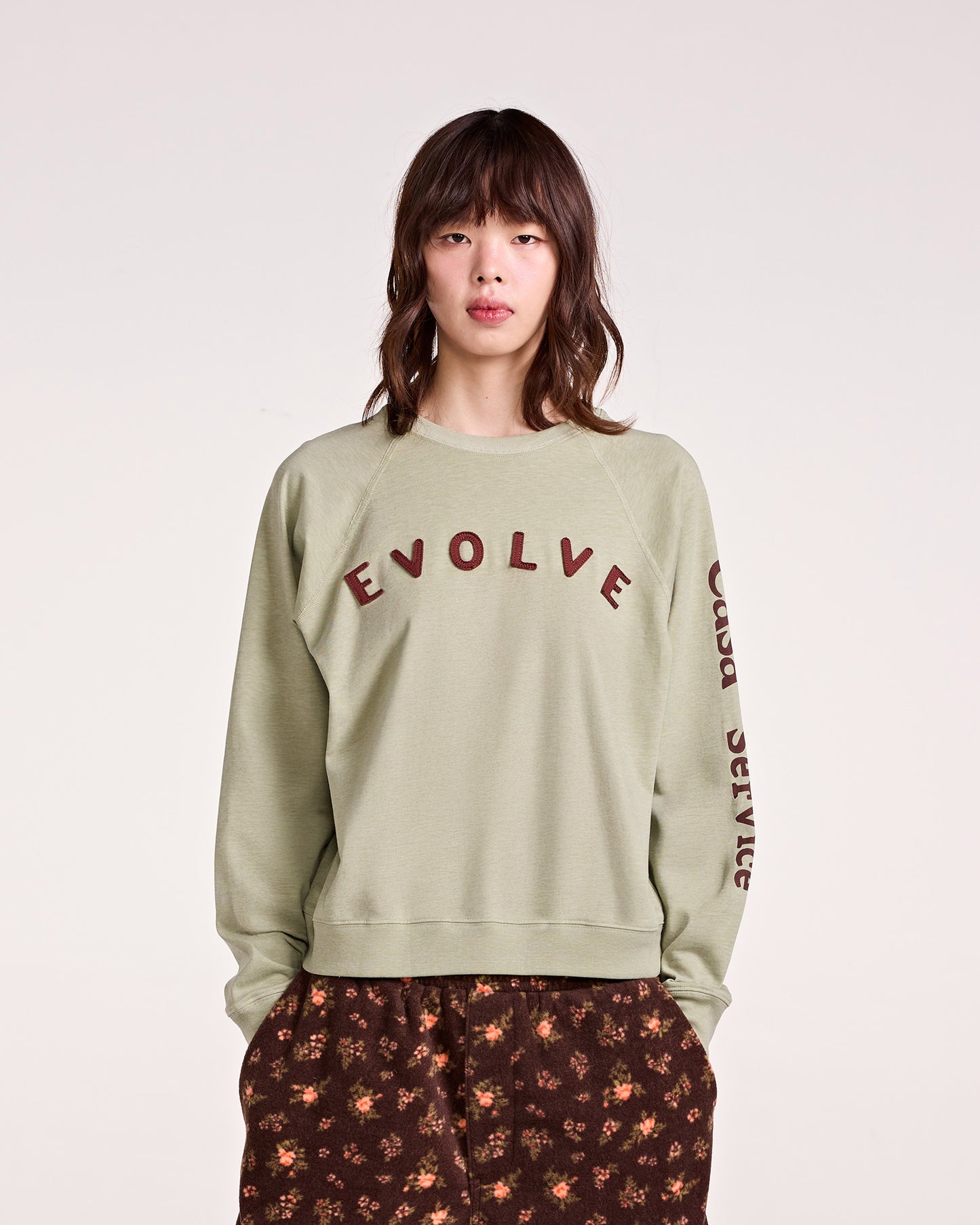 EVOLVE RAGLAN TOP (GREEN)