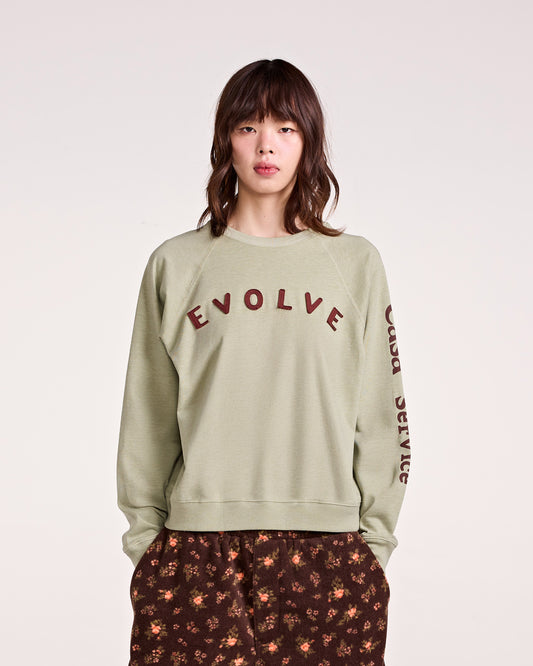 EVOLVE RAGLAN TOP (GREEN)