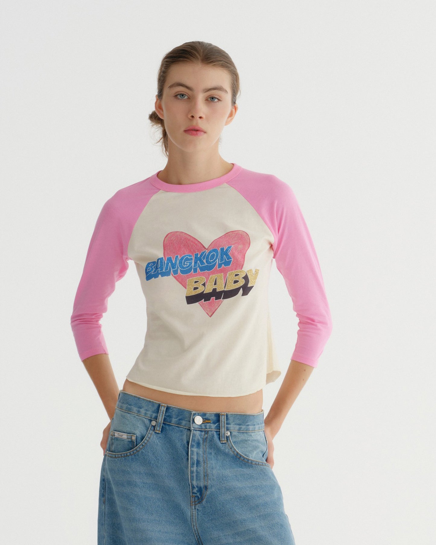 RAGLAN TSHIRT (PINK)