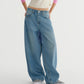 BAGGIE HIGH WAISTED PATCH DENIM
