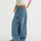 BAGGIE HIGH WAISTED PATCH DENIM