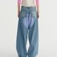 BAGGIE HIGH WAISTED PATCH DENIM