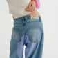 BAGGIE HIGH WAISTED PATCH DENIM