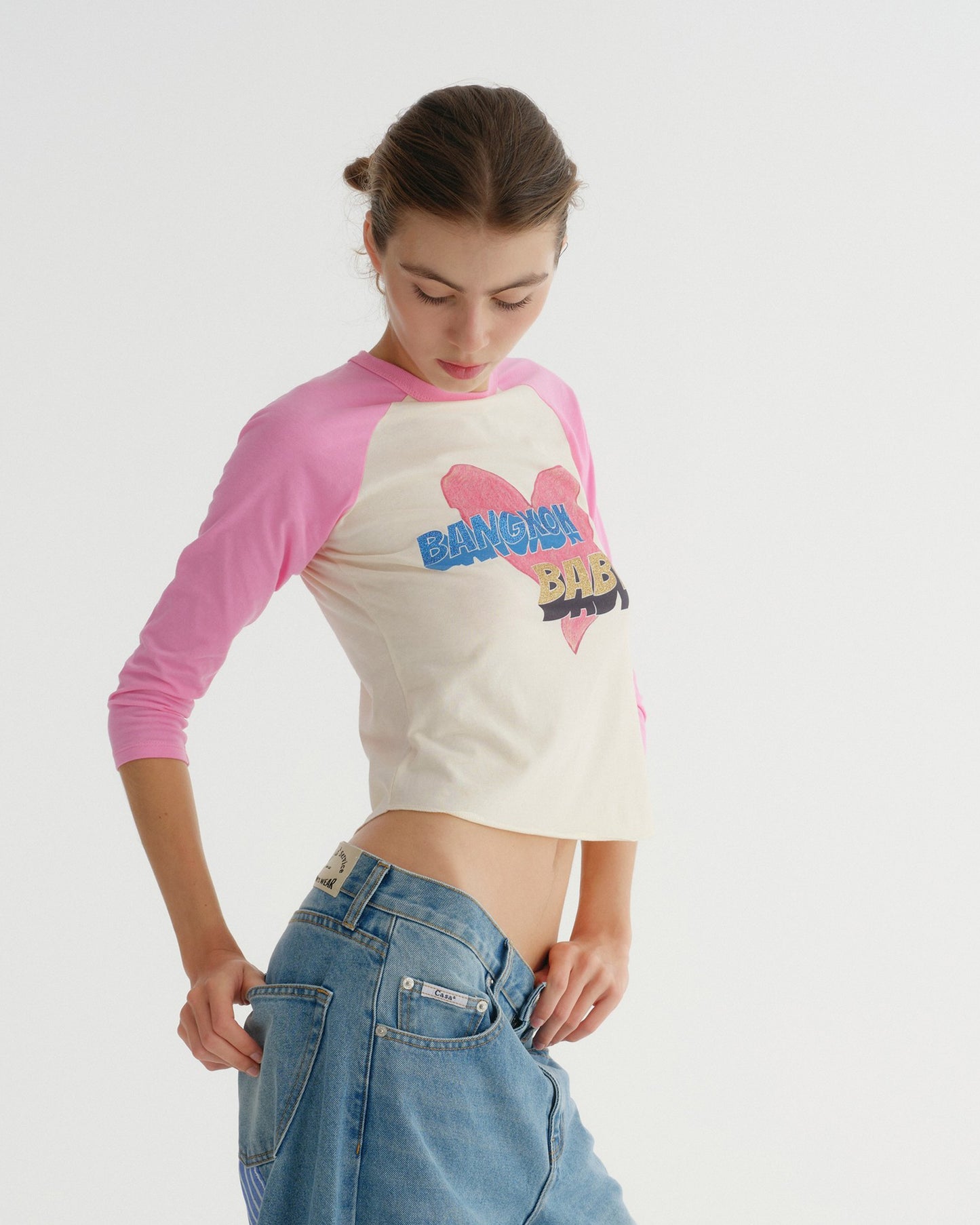 RAGLAN TSHIRT (PINK)