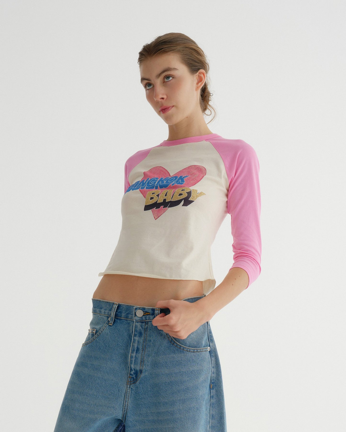 RAGLAN TSHIRT (PINK)