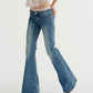 LOW RISE FLARED JEANS (STRETCH)