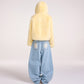 HOODIE FAUX FUR JACKET (YELLOW)