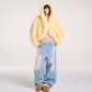 HOODIE FAUX FUR JACKET (YELLOW)