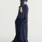 EYELET CARGO PANTS (NAVY)