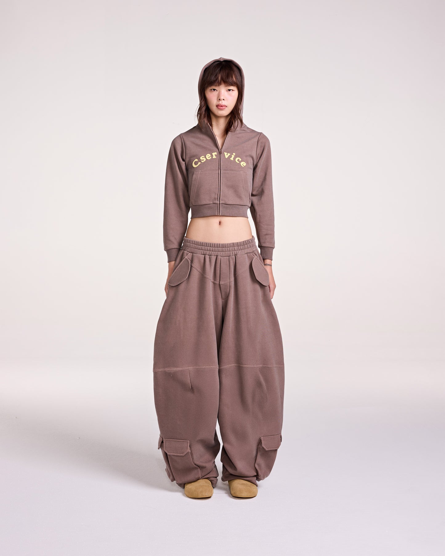 TERRY PANTS (BROWN)