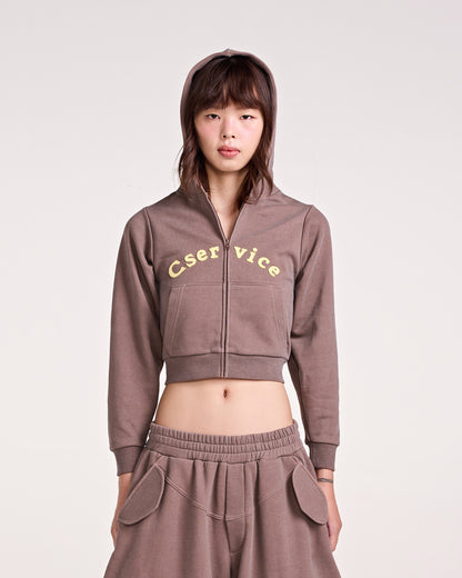 TERRY HOODIE (BROWN)