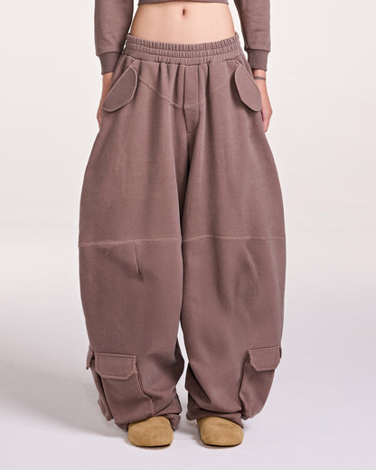 TERRY PANTS (BROWN)