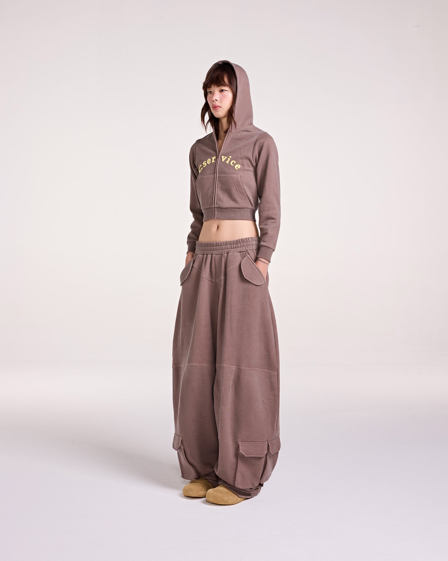 TERRY PANTS (BROWN)