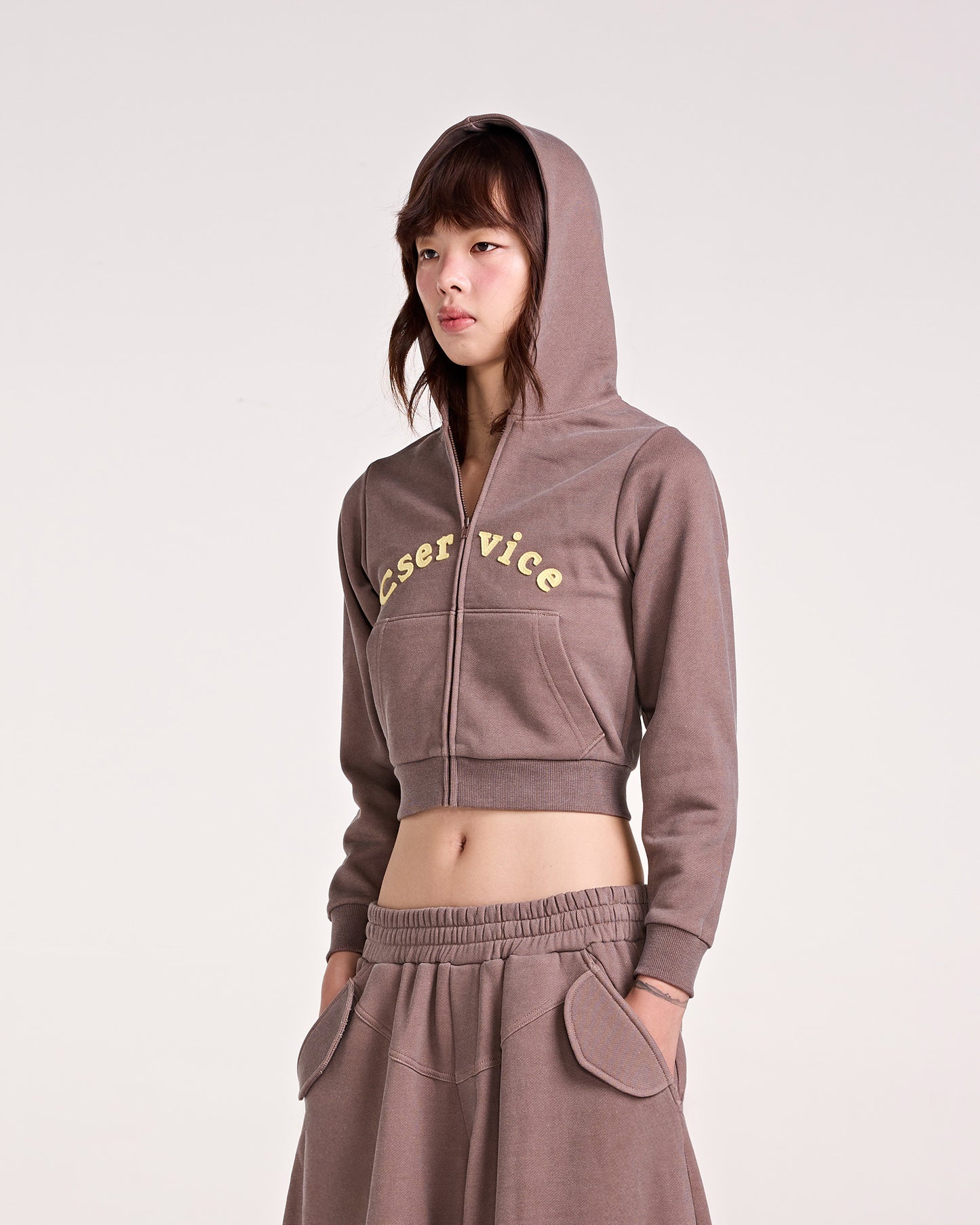 TERRY HOODIE (BROWN)