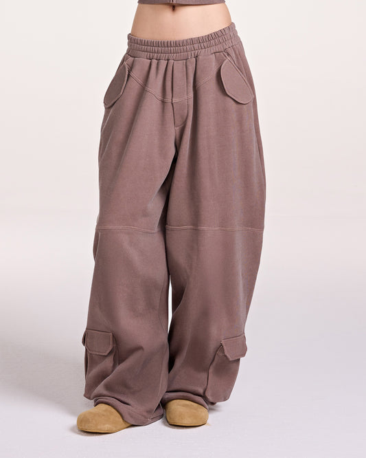 TERRY PANTS (BROWN)