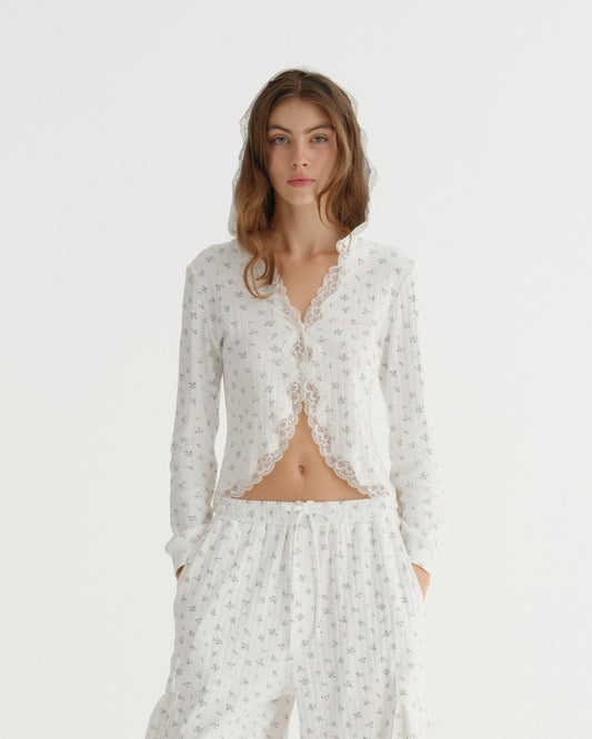 EYELET HOODIE (WHITE)